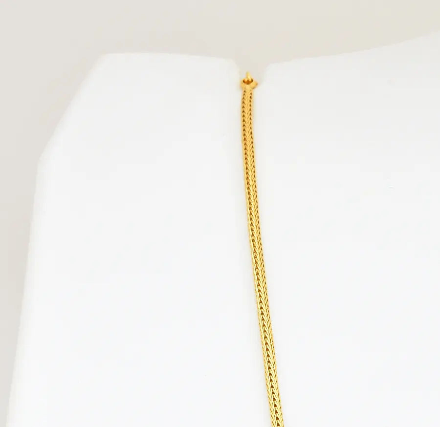 Lord Krishna Designer Locket With Chain - V02378