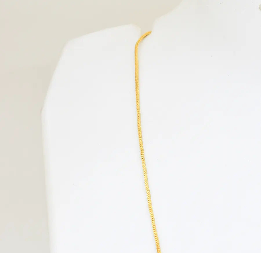 Magenta Matte Daffodil Pendant With Chain - W121046