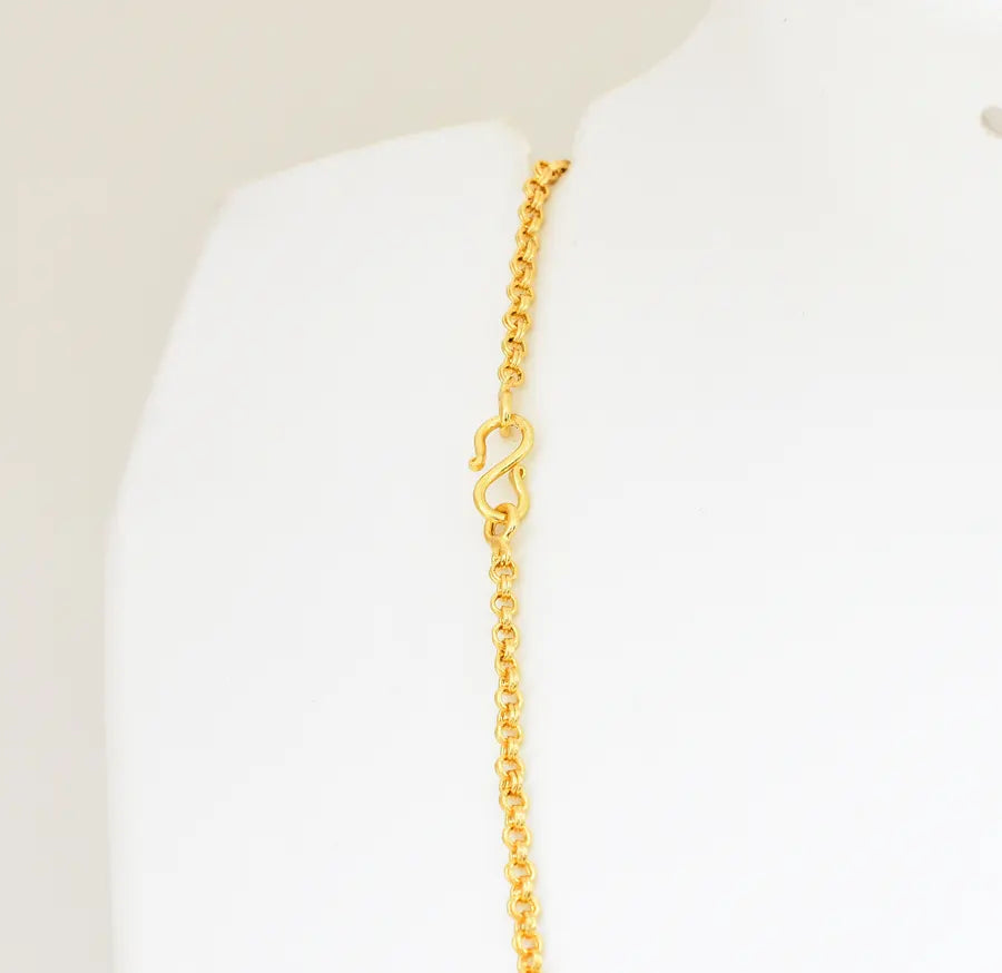 White Nova Pendant With Mariner Chain - V01297