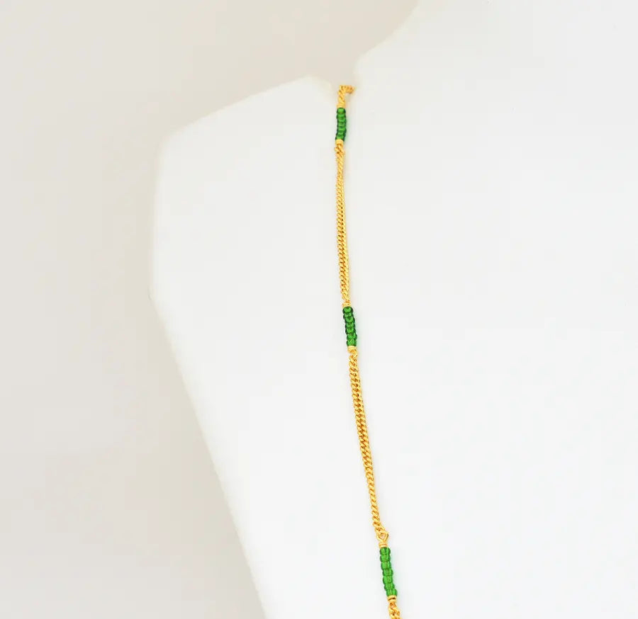 Green Pasi Simple Chain 24 Inches - V07570