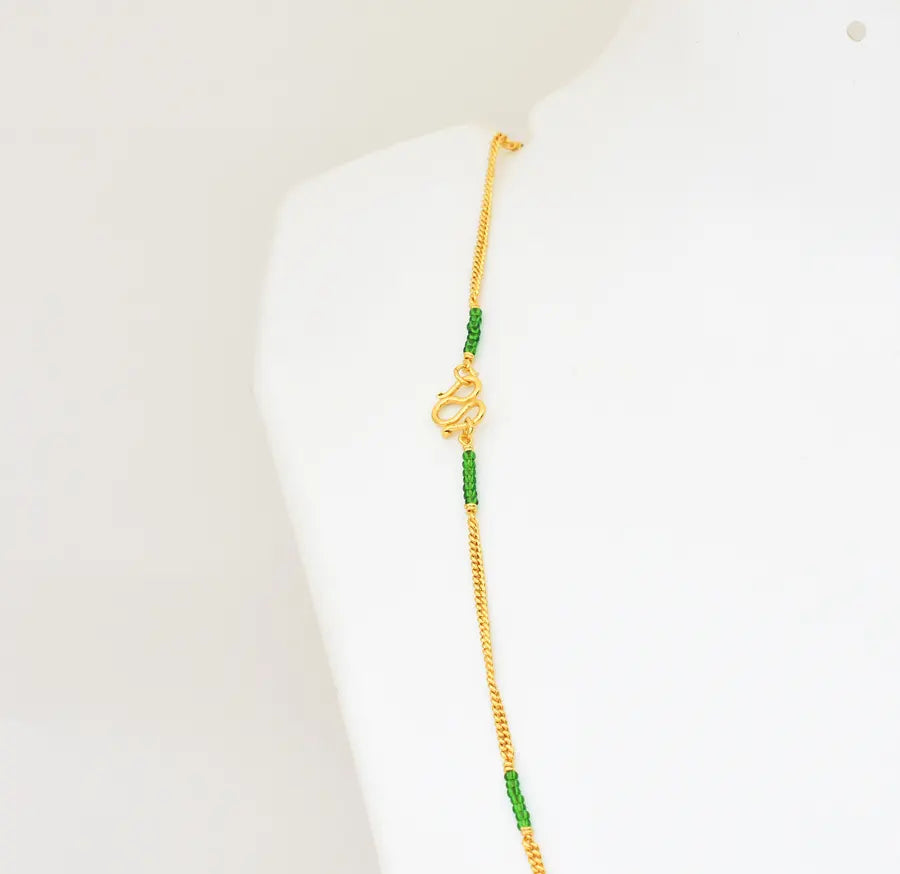 Green Pasi Simple Chain 24 Inches - V07570