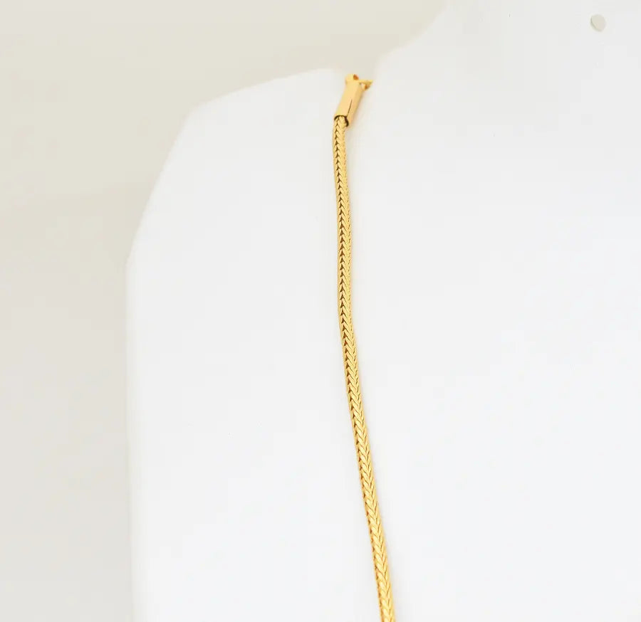 Magenta Lakshmi Kasu Elegant Pendant With Chain - W121049