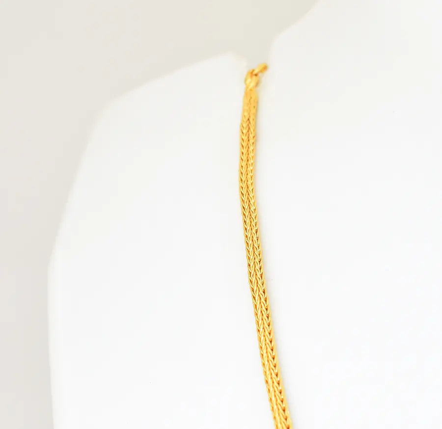 Blue Medium Lovely Palakka Locket With Chain - V04493