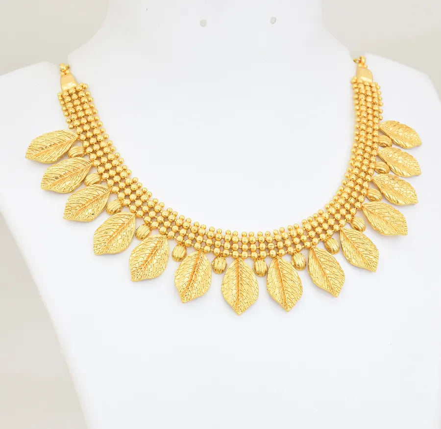 Big Leaves Choker Necklace - W121053