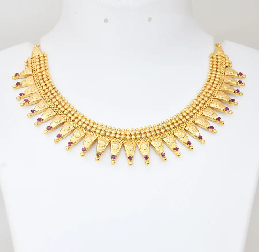 Magenta Saima Choker Necklace - W121054