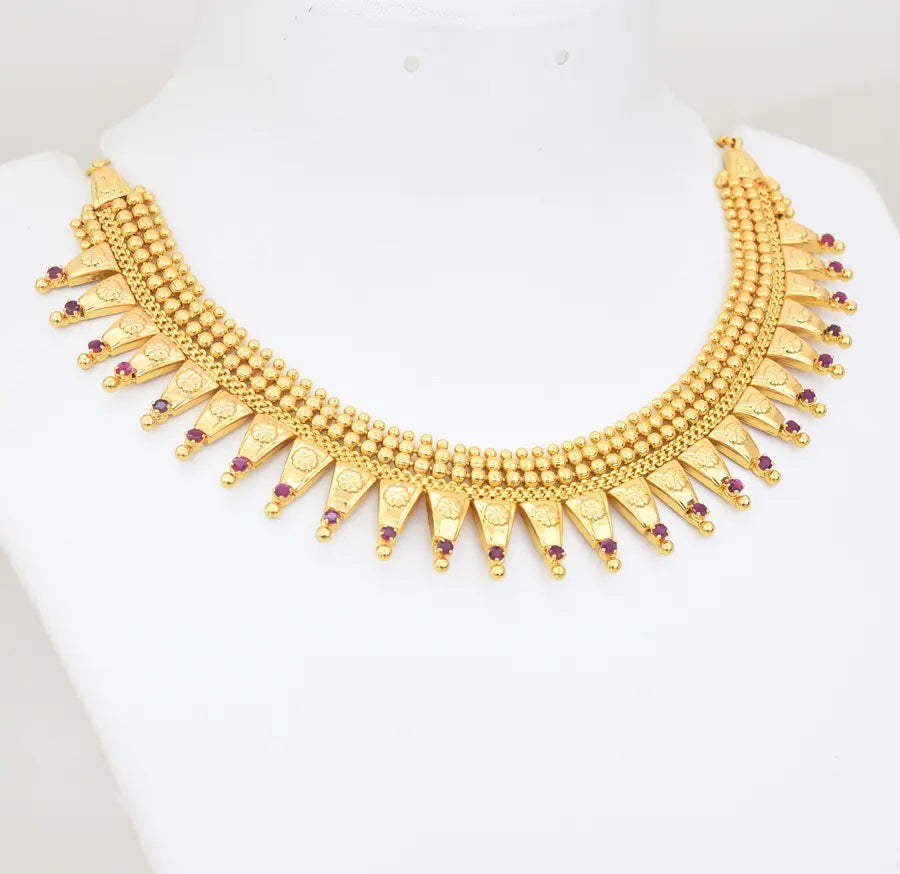 Magenta Saima Choker Necklace - W121054