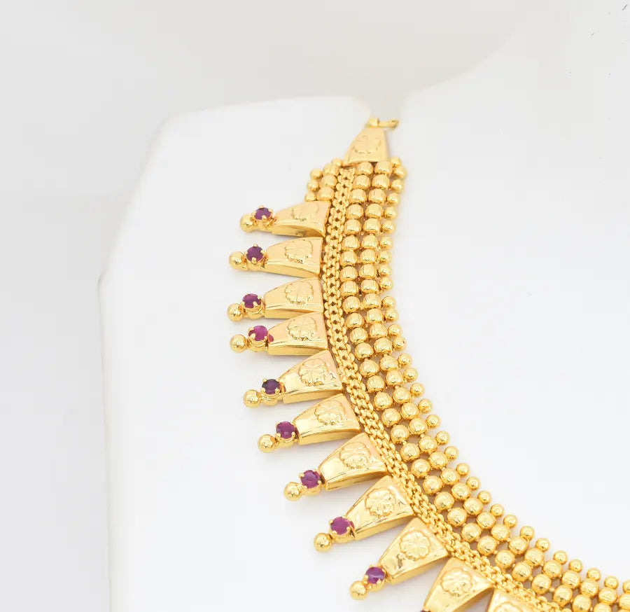 Magenta Saima Choker Necklace - W121054