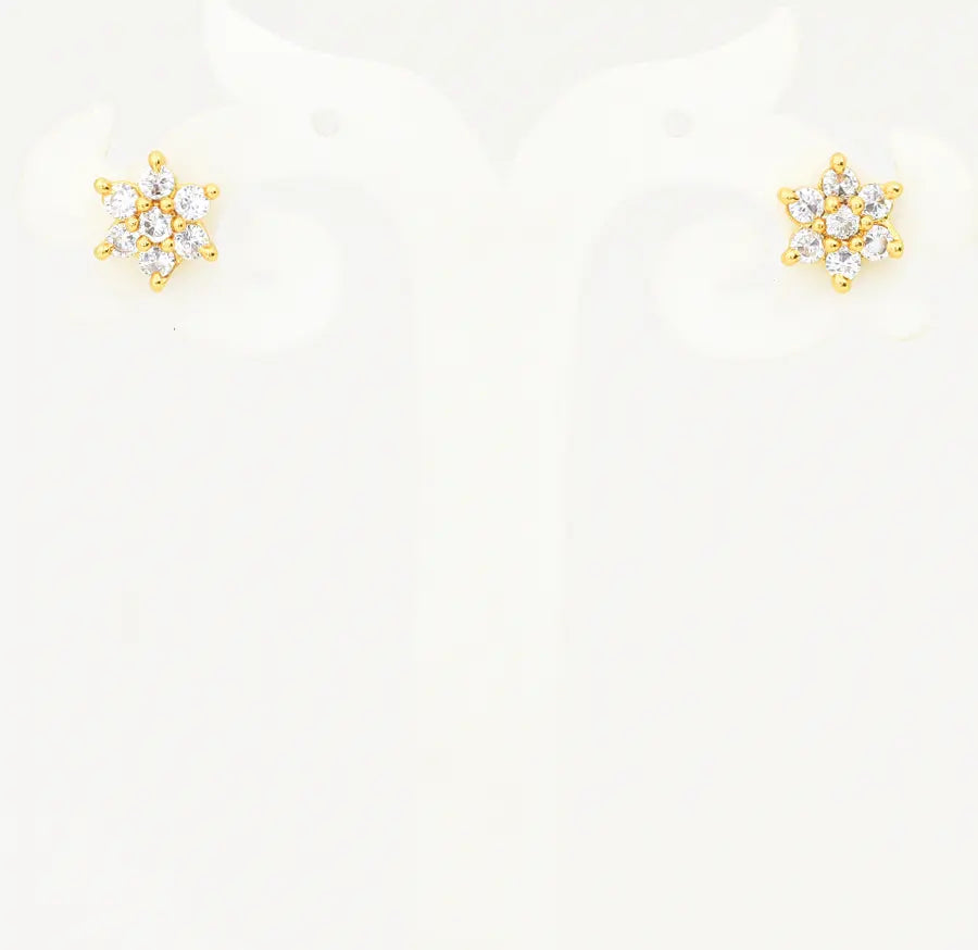 White 7 Stone Stud - V04497