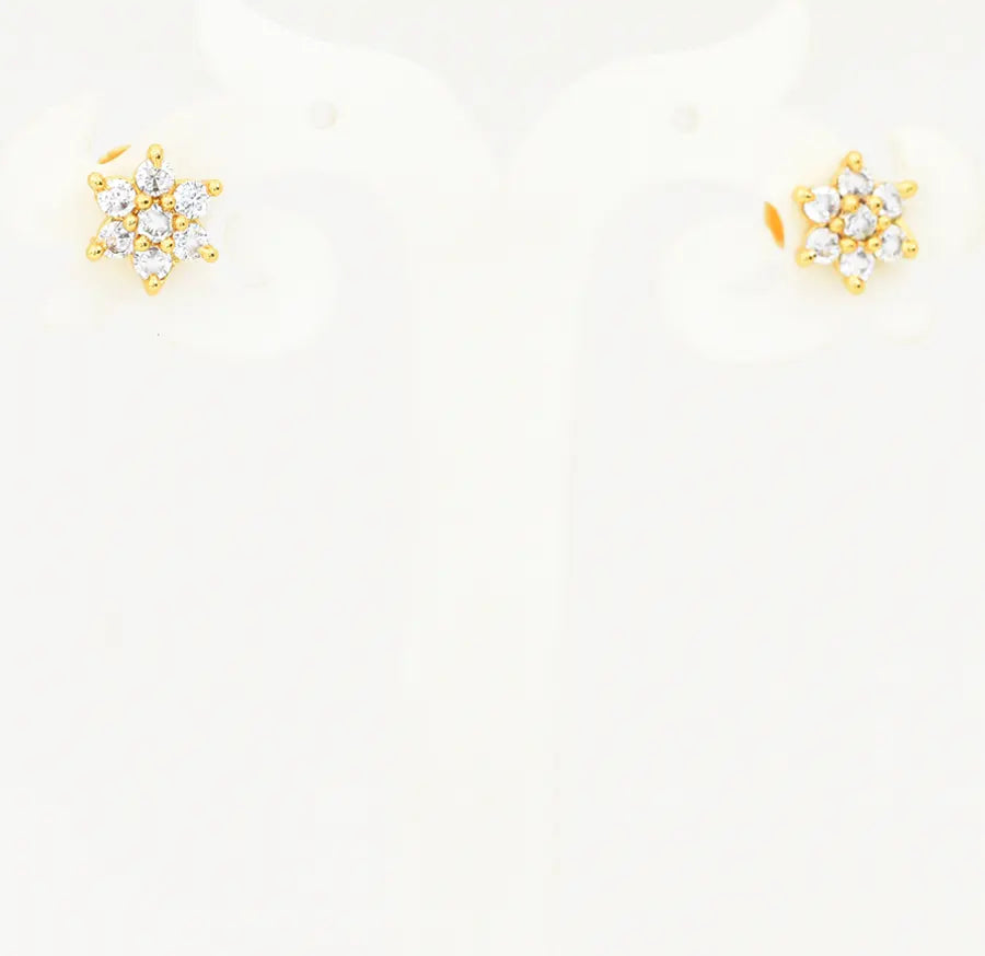 White 7 Stone Stud - V04497